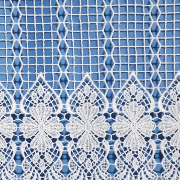 Dunelm By The Metre Macrame Cafe Net Tab Top Curtain Fabric 4 Dunelm By The Metre Macrame Cafe Net Tab Top Curtain Fabric - Image 2