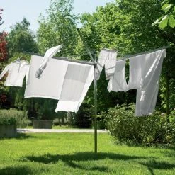 Brabantia 4 Arm Top Spinner Rotary Washing Line, 50m 10 Brabantia 4 Arm Top Spinner Rotary Washing Line, 50m -Dunelm Sales Store 1000025139 alt01