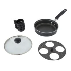 Aluminium 20cm Egg Poacher Set 12 Aluminium 20cm Egg Poacher Set -Dunelm Sales Store 1000033482 alt05