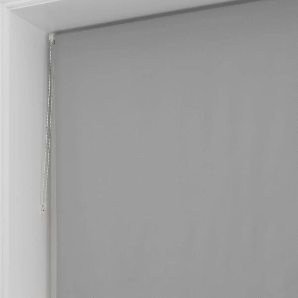 Dunelm Grey Herringbone Blackout Roller Blind 6 Dunelm Grey Herringbone Blackout Roller Blind - Image 4