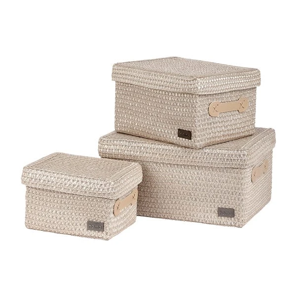 Dunelm Set Of 3 Lidded Baskets 4 Dunelm Set Of 3 Lidded Baskets - Image 2