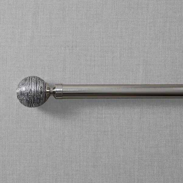 Dunelm Holford Fixed Satin Silver Curtain Pole Dia. 28mm 4 Dunelm Holford Fixed Satin Silver Curtain Pole Dia. 28mm - Image 2