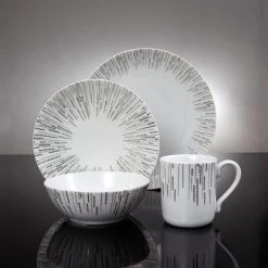 Dunelm Glamour 16 Piece Dinner Set 11 Dunelm Glamour 16 Piece Dinner Set -Dunelm Sales Store 1000065119 alt04