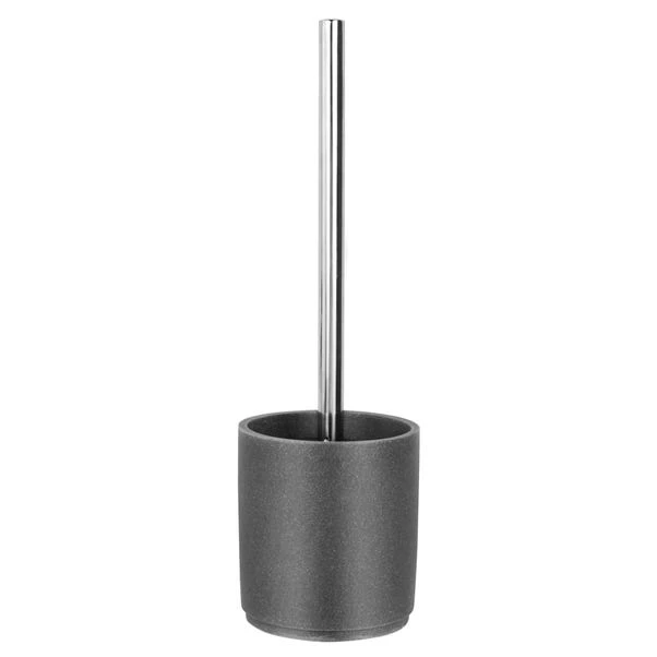 Dunelm Grey Resin Toilet Brush Holder 4 Dunelm Grey Resin Toilet Brush Holder - Image 2