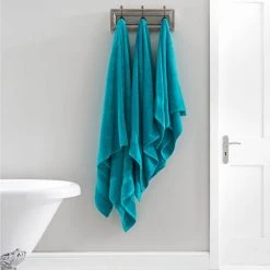 Dunelm Teal Egyptian Cotton Towel 11 Dunelm Teal Egyptian Cotton Towel -Dunelm Sales Store 1000072247 alt04