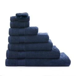 Dunelm Navy Egyptian Cotton Towel 10 Dunelm Navy Egyptian Cotton Towel -Dunelm Sales Store 1000072373 alt03