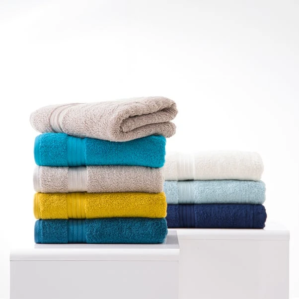 Dunelm Navy Egyptian Cotton Towel 7 Dunelm Navy Egyptian Cotton Towel - Image 5