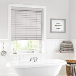 Dunelm 50mm Slats Limed White Venetian Blind 11 Dunelm 50mm Slats Limed White Venetian Blind -Dunelm Sales Store 1000075136 alt04