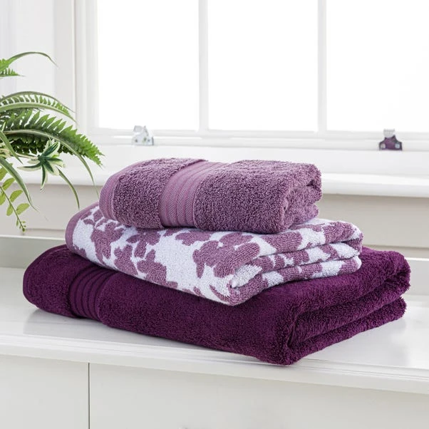 Dunelm Lavender Egyptian Cotton Towel 6 Dunelm Lavender Egyptian Cotton Towel - Image 4