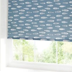 Dunelm Blue Fish Daylight Moisture Resistant Roller Blind 11 Dunelm Blue Fish Daylight Moisture Resistant Roller Blind -Dunelm Sales Store 1000083230 alt02