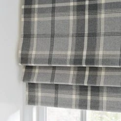 Dunelm Highland Check Dove Grey Blackout Roman Blind 8 Dunelm Highland Check Dove Grey Blackout Roman Blind -Dunelm Sales Store 1000092803 alt02