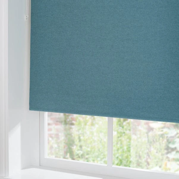 Dunelm Luna Teal Blackout Roller Blind 8 Dunelm Luna Teal Blackout Roller Blind - Image 6