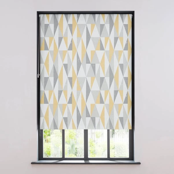 Dunelm Triangle Grey Blackout Roller Blind 5 Dunelm Triangle Grey Blackout Roller Blind - Image 3