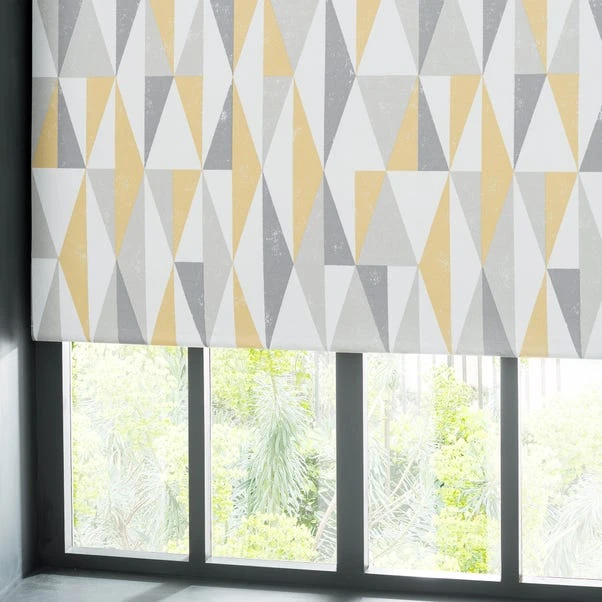 Dunelm Triangle Grey Blackout Roller Blind 6 Dunelm Triangle Grey Blackout Roller Blind - Image 4