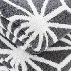 Dunelm Charcoal Geo Towel 9 Dunelm Charcoal Geo Towel -Dunelm Sales Store 1000095346 alt02