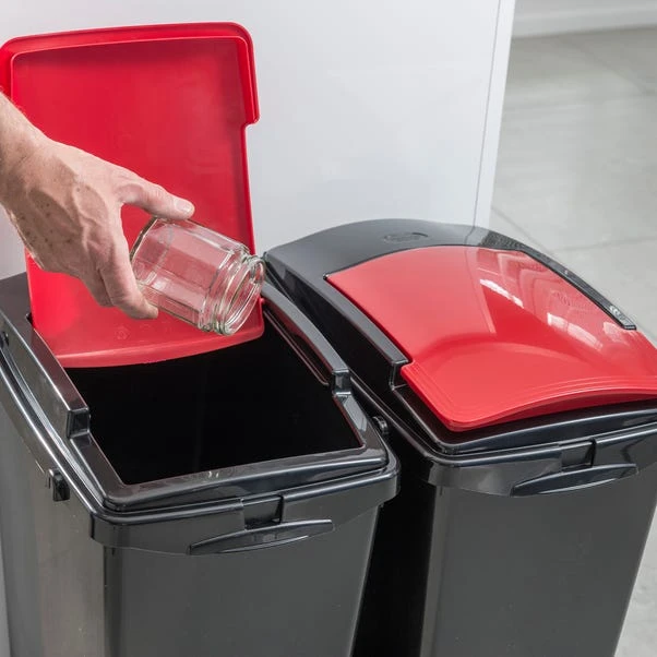 Addis Red Recycling Bin Lid 6 Addis Red Recycling Bin Lid - Image 4