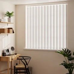 Dunelm White Stripe Cordless Vertical Blind 10 Dunelm White Stripe Cordless Vertical Blind -Dunelm Sales Store 1000111638 alt02