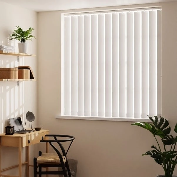 Dunelm White Stripe Cordless Vertical Blind 5 Dunelm White Stripe Cordless Vertical Blind - Image 3