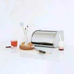Brabantia Roll Top Matt Steel Bread Bin -Dunelm Sales Store 1000115804 alt02