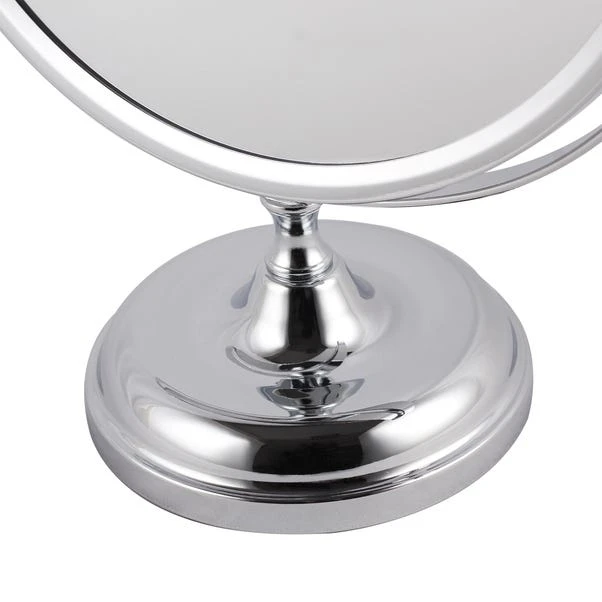 Dunelm Oversized Round Chrome Mirror, 25cm 5 Dunelm Oversized Round Chrome Mirror, 25cm - Image 3