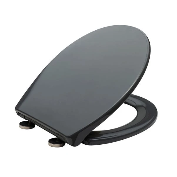 Dunelm Thermoplast Grey Toilet Seat 4 Dunelm Thermoplast Grey Toilet Seat - Image 2