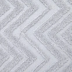 Dunelm Chevron Sculptured Silver Towel -Dunelm Sales Store 1000140255 alt02