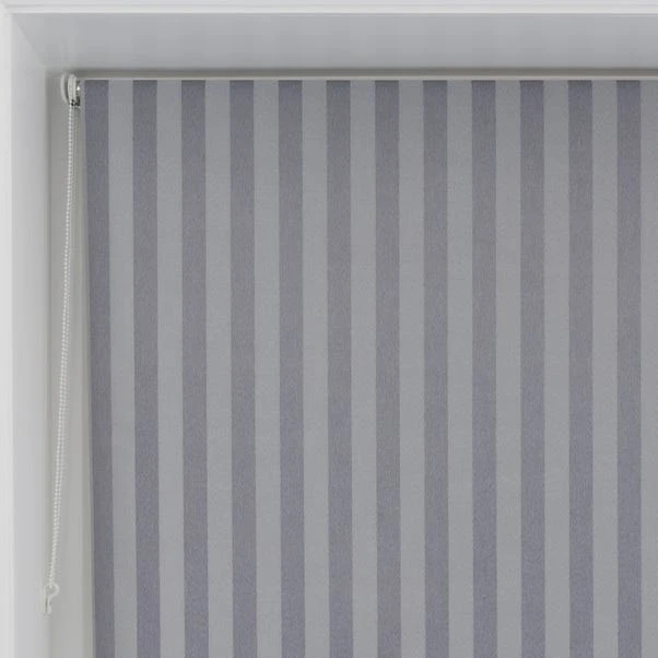 Dunelm Grey Stripe Blackout Roller Blind 8 Dunelm Grey Stripe Blackout Roller Blind - Image 6