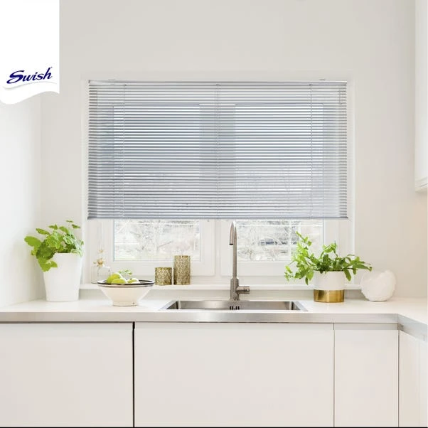 Swish Brushed Aluminium Cordless Venetian Blind 25mm Slats 7 Swish Brushed Aluminium Cordless Venetian Blind 25mm Slats - Image 5