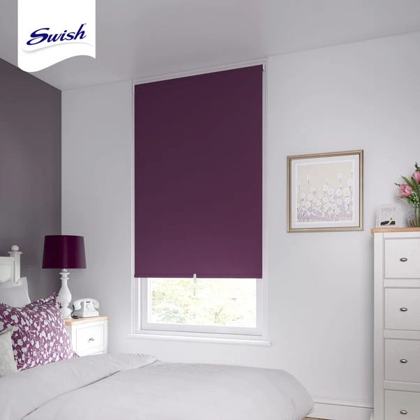 Swish Mulberry Cordless Blackout Roller Blind 4 Swish Mulberry Cordless Blackout Roller Blind - Image 2