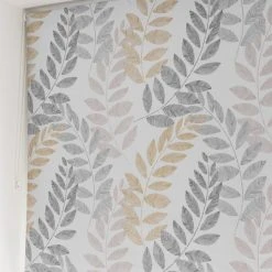 Dunelm Leah Leaf Ochre Blackout Roller Blind 12 Dunelm Leah Leaf Ochre Blackout Roller Blind -Dunelm Sales Store 1000147384 alt03