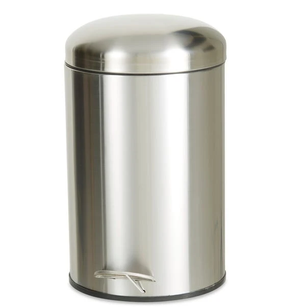 Dunelm Stainless Steel 12 Litre Round Pedal Bin 4 Dunelm Stainless Steel 12 Litre Round Pedal Bin - Image 2