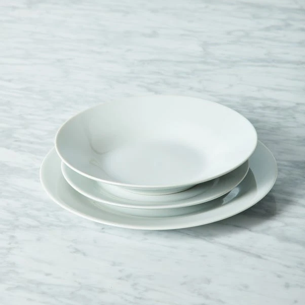 Dunelm White Rim 12 Piece Dinner Set 8 Dunelm White Rim 12 Piece Dinner Set - Image 6