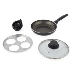Dunelm Essentials Aluminium Egg Poacher 12 Dunelm Essentials Aluminium Egg Poacher -Dunelm Sales Store 1000152598 alt05