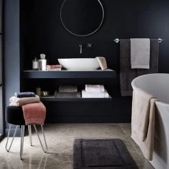 Hotel Pima Cotton Graphite Towel -Dunelm Sales Store 1000152650 alt02