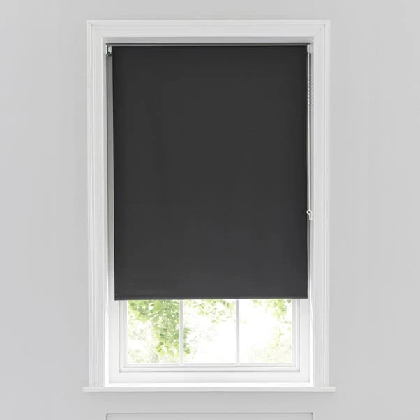 Dunelm Charcoal Blackout Moisture Resistant Roller Blind 5 Dunelm Charcoal Blackout Moisture Resistant Roller Blind - Image 3
