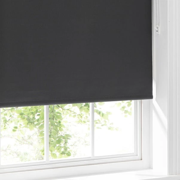 Dunelm Charcoal Blackout Moisture Resistant Roller Blind 6 Dunelm Charcoal Blackout Moisture Resistant Roller Blind - Image 4