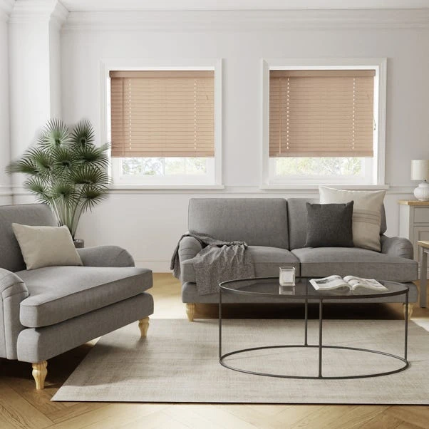 Dunelm Oak Effect 50mm Slats Venetian Blind 4 Dunelm Oak Effect 50mm Slats Venetian Blind - Image 2