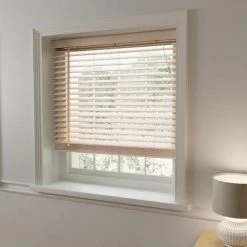Dunelm Oak Effect 50mm Slats Venetian Blind 10 Dunelm Oak Effect 50mm Slats Venetian Blind -Dunelm Sales Store 1000154847 alt02