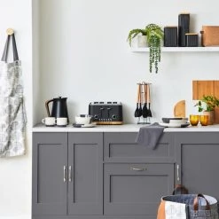 Dunelm Matt Black Ceramic Medium Square Kitchen Canister 7 Dunelm Matt Black Ceramic Medium Square Kitchen Canister -Dunelm Sales Store 1000156099 alt02