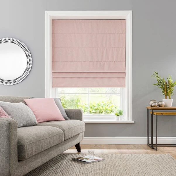 Dunelm Luna Blush Blackout Roman Blind 4 Dunelm Luna Blush Blackout Roman Blind - Image 2