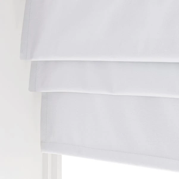 Dunelm Luna White Blackout Roman Blind 5 Dunelm Luna White Blackout Roman Blind - Image 3