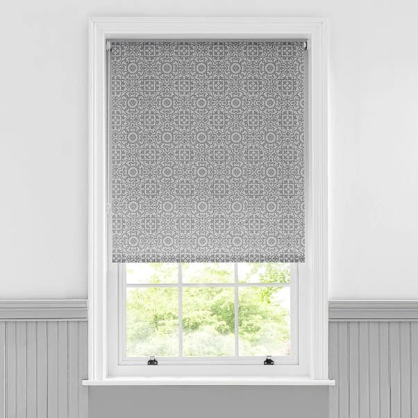 Dunelm Purity Tile Grey Moisture Resistant Daylight Roller Blind 5 Dunelm Purity Tile Grey Moisture Resistant Daylight Roller Blind - Image 3