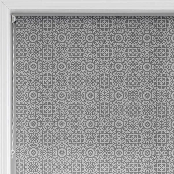 Dunelm Purity Tile Grey Moisture Resistant Daylight Roller Blind 6 Dunelm Purity Tile Grey Moisture Resistant Daylight Roller Blind - Image 4