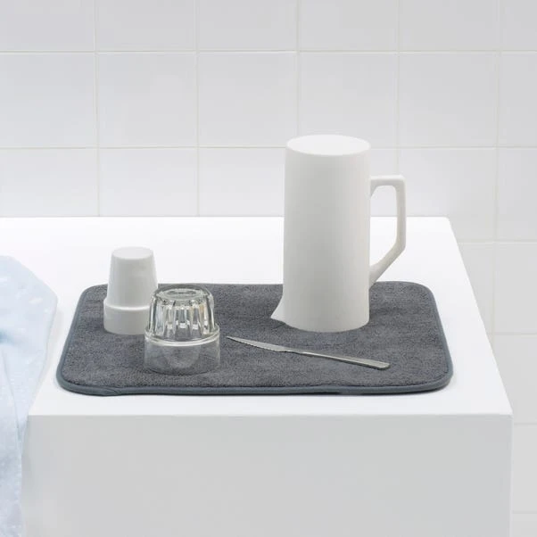 Brabantia Sinkside Dark Grey Microfibre Dish Drying Mat 5 Brabantia Sinkside Dark Grey Microfibre Dish Drying Mat - Image 3