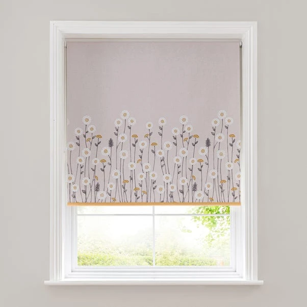 Dunelm Scandi Flowers Natural Blackout Roller Blind 6 Dunelm Scandi Flowers Natural Blackout Roller Blind - Image 4
