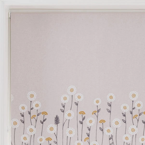 Dunelm Scandi Flowers Natural Blackout Roller Blind 7 Dunelm Scandi Flowers Natural Blackout Roller Blind - Image 5