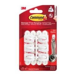 3M Command Command Mini Hooks 9 3M Command Command Mini Hooks -Dunelm Sales Store 1000158824 alt03