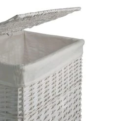 Dunelm Versailles White Square Laundry Basket -Dunelm Sales Store 1000159786 alt03
