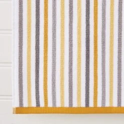Dunelm Ashbourne Stripe Ochre Towel -Dunelm Sales Store 1000159809 alt02