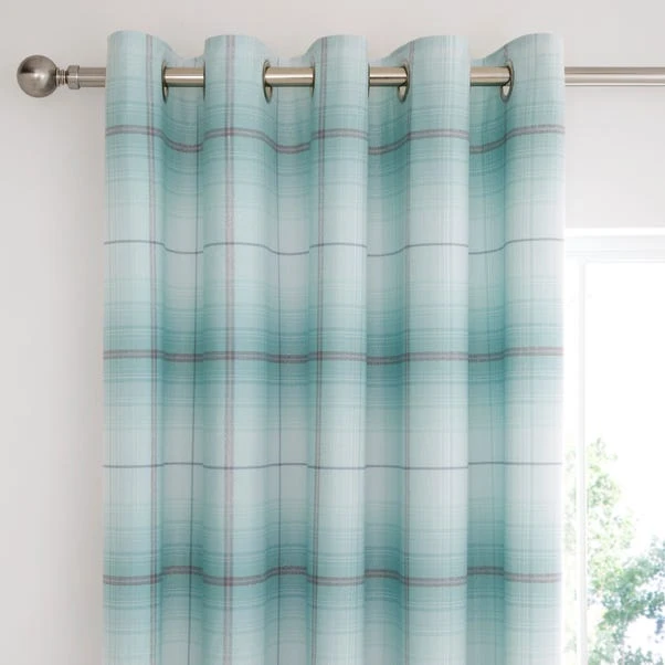 Dunelm Albie Blue Eyelet Blackout Curtains 4 Dunelm Albie Blue Eyelet Blackout Curtains - Image 2
